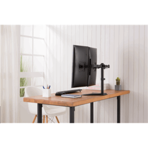 Digitus Desk Mount | DA-90401 | Adjustable Height, Rotate, Swivel | 15-32 " | Maximum weight (capacity) 2x8 kg | Black - Image 3