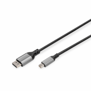 Digitus 8K DisplayPort Adapter Cable, Mini DP to DP, 2 m | DB-340106-020-S | DisplayPort to DisplayPort - Image 2
