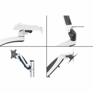 Digitus Wall mount | DA-90451 | Rotate, Swivel | 32 " | Maximum weight (capacity) 8 kg | White/Black - Image 5