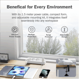 Digitus 3-way office socket strip with 2x USB-A and 1x USB-C connections | DA-70626 - Image 10