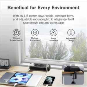 Digitus 3-way office socket strip with 2x USB-A and 1x USB-C connections | DA-70625 - Image 12