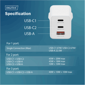 Digitus Battery charger, 67W | DA-10303 - Image 13
