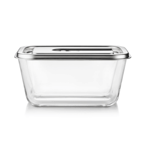Caso Glass Vacuum Container with Plastic Lid | VacuBoxx Inox XL | Transparent - Image 2