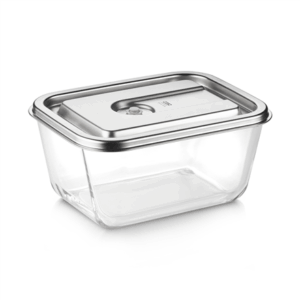 Caso Glass Vacuum Container with Plastic Lid | VacuBoxx Inox XL | Transparent - Image 3