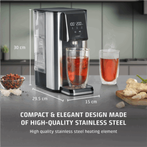 Caso Turbo hot water dispenser | HW 620 | Water Dispenser | 2600 W | 2.5 L | Plastic/Stainless Steel | Black/Stainless Steel - Image 3