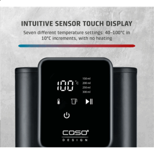 Caso Turbo Hot Water Dispenser | HW 616 | Water Dispenser | 2600 W | 2.5 L | Plastic/Stainless Steel | Black/Stainless Steel - Image 5