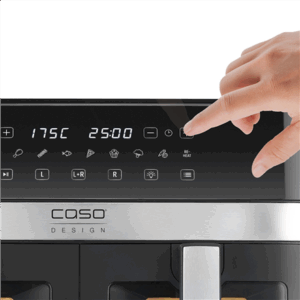 Caso Air Fryer | DuoChef | Power 2200 W | Capacity 14 L | Black - Image 3