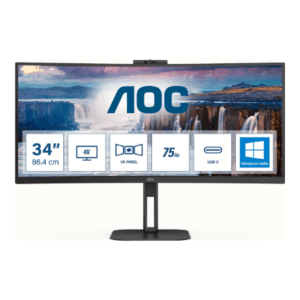 AOC | CU34V5CW/BK | 34 " | VA | 21:9 | 100 Hz | 4 ms | 3440 x 1440 pixels | HDMI ports quantity 1 - Image 11