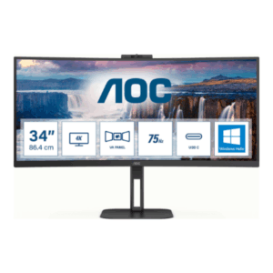 AOC | CU34V5CW/BK | 34 " | VA | 21:9 | 100 Hz | 4 ms | 3440 x 1440 pixels | HDMI ports quantity 1 - Image 12