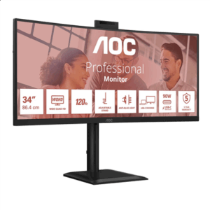AOC | CU34E4CW | 34 " | VA | UWQHD | 120 Hz | 4 ms | 3440 x 1440 pixels | 350 cd/m² | HDMI ports quantity 2 | Black - Image 13