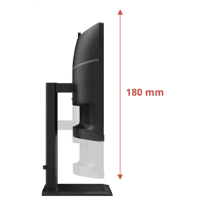 AOC | CU34E4CW | 34 " | VA | UWQHD | 120 Hz | 4 ms | 3440 x 1440 pixels | 350 cd/m² | HDMI ports quantity 2 | Black - Image 3