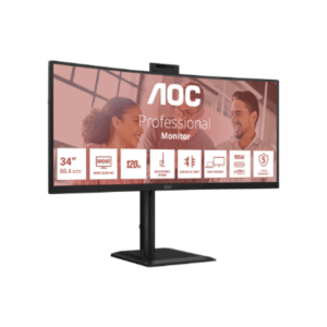 AOC | CU34E4CW | 34 " | VA | UWQHD | 120 Hz | 4 ms | 3440 x 1440 pixels | 350 cd/m² | HDMI ports quantity 2 | Black - Image 33