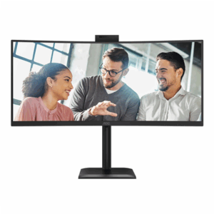 AOC | CU34E4CW | 34 " | VA | UWQHD | 120 Hz | 4 ms | 3440 x 1440 pixels | 350 cd/m² | HDMI ports quantity 2 | Black - Image 5
