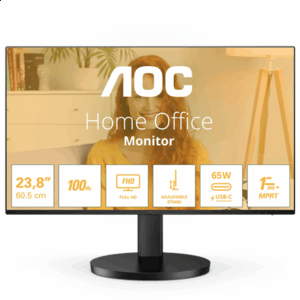 AOC 24B3CF2 | 23.8 " | IPS | FHD | 16:9 | 120 Hz | 4 ms | 1920 x 1080 pixels | 300 cd/m² | HDMI ports quantity 1 | Black - Image 2