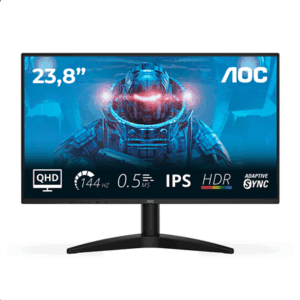 AOC | Q24B36X | 24 " | IPS | QHD | 16:9 | 144 Hz | 4 ms | 2560 x 1440 pixels | 300 cd/m² | HDMI ports quantity 1 | Black - Image 2