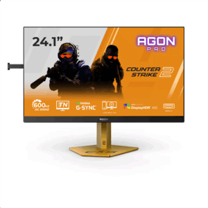 AOC CS24A | 24 | TN | FHD | 16:9 | 610 Hz | 0.5 ms | 1920 x 1080 pixels | 500 cd/m² | HDMI ports quantity 2 | Black/Orange - Image 2