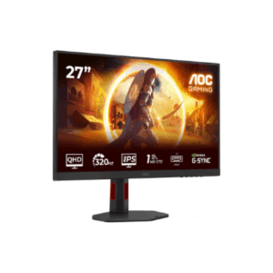 AOC | Q27G4SRU | 27 " | Fast IPS | QHD | 16:9 | 320 Hz | 0.3 ms | 2560 x 1440 pixels | 400 cd/m² | HDMI ports quantity 2 | Black - Image 7
