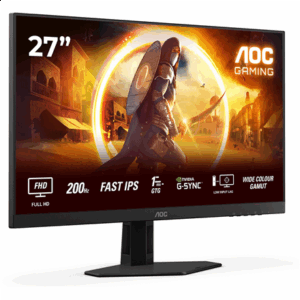 AOC | 27G4HRE | 27 " | Fast IPS | FHD | 16:9 | 200 Hz | 1 ms | 1920 x 1080 pixels | 300 cd/m² | HDMI ports quantity 2 | Black - Image 3