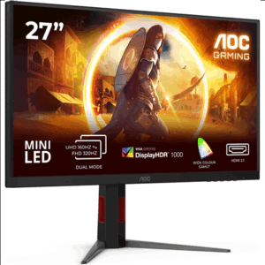AOC | U27G4XM | 27 " | Fast IPS | UHD | 16:9 | 160 Hz | 1 ms | 3840 x 2160 pixels | 1200 cd/m² | HDMI ports quantity 1 | Black - Image 7