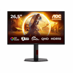 AOC | Q27G4ZDR | 27 " | QD-OLED | QHD | 16:9 | 240 Hz | 0.03 ms | 2560 x 1440 pixels | 400 cd/m² | HDMI ports quantity 2 | Black - Image 2