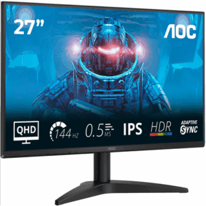 AOC | Q27B36X | 27 " | IPS | QHD | 16:9 | 144 Hz | 4 ms | 2560 x 1440 pixels | 300 cd/m² | HDMI ports quantity 1 | Black - Image 4