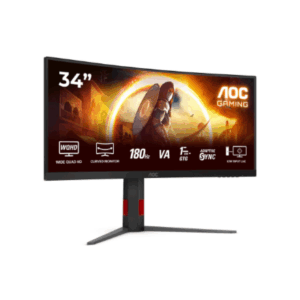 AOC | CU34G4 | 34 " | Fast VA | UWQHD | 21:9 | 180 Hz | 1 ms | 3440 x 1440 pixels | 300 cd/m² | HDMI ports quantity 2 | Black - Image 12