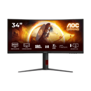 AOC | CU34G4 | 34 " | Fast VA | UWQHD | 21:9 | 180 Hz | 1 ms | 3440 x 1440 pixels | 300 cd/m² | HDMI ports quantity 2 | Black - Image 55