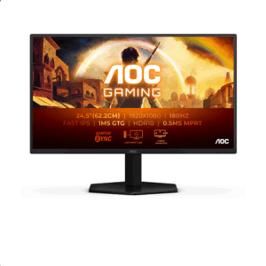 AOC | 25G42E | 25 " | IPS | FHD | 16:9 | 180 Hz | 1 ms | 1920 x 1080 pixels | 300 cd/m² | HDMI ports quantity 1 | Black - Image 3