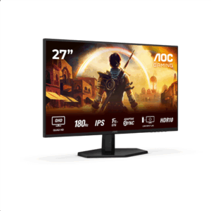 AOC | Q27G42XE | 27 " | IPS | QHD | 16:9 | 180 Hz | 1 ms | 2560 x 1440 pixels | 300 cd/m² | HDMI ports quantity 2 | Black - Image 6