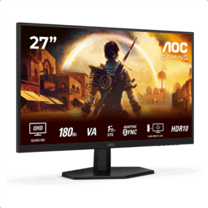 AOC | Q27G42XNE | 27 " | VA | QHD | 16:9 | 180 Hz | 1 ms | 2560 x 1440 pixels | 300 cd/m² | HDMI ports quantity 2 | Black - Image 3