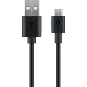 Goobay | Micro USB charging and sync cable | 46800 | USB-A to micro-USB USB 2.0 male (type A) | USB 2.0 micro male (type B) - Image 2