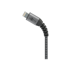 Goobay | Lightning to USB-A Textile Cable with Metal Plugs | 49268 | USB-A to Lightning - Image 6