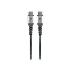 Goobay | USB-C to USB-C Textile Cable with Metal Plugs | 49302 | USB-C to USB-C USB-C male | USB-C male - Image 3