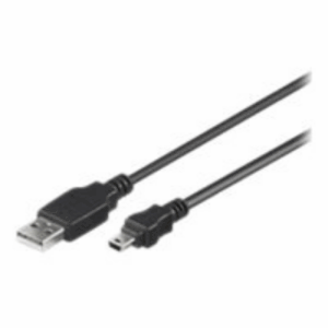 Goobay 50767 USB 2.0 Hi-Speed cable, black, 1.8 m | Goobay | USB-A to mini-USB - Image 3