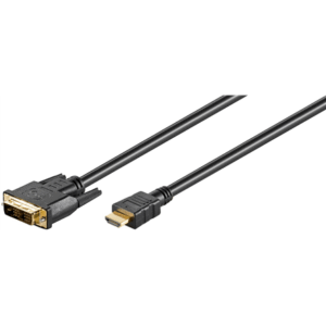 Goobay | DVI-D/HDMI cable, gold-plated | 51580 | DVI-D male Single-Link (18+1 pin) | HDMI male (type A) | HDMI to DVI-D | 2 m - Image 2