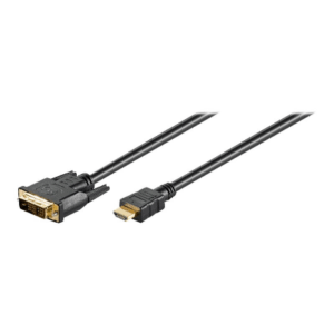 Goobay | DVI-D/HDMI cable, gold-plated | DVI-D male Single-Link (18+1 pin) | HDMI male (type A) | HDMI to DVI-D | 1.5 m - Image 3