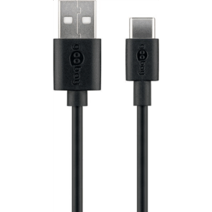 Goobay 59122 USB 2.0 cable (USB-C™ to USB A), black | Goobay | USB-C to USB-A - Image 2