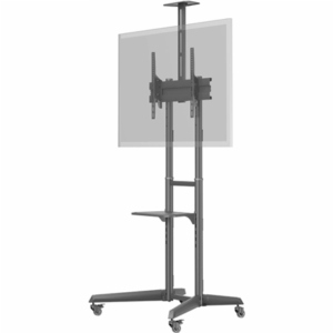 Goobay Floor stand | 59508 TV Presentation Stand Pro (Size L) | Adjustable Height, Tilt | 37-70 " | Black - Image 2