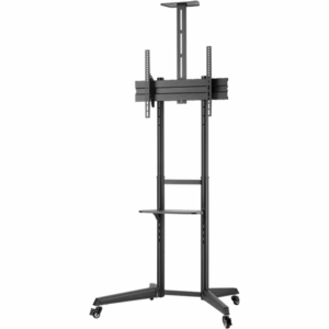 Goobay Floor stand | 59508 TV Presentation Stand Pro (Size L) | Adjustable Height, Tilt | 37-70 " | Black - Image 3