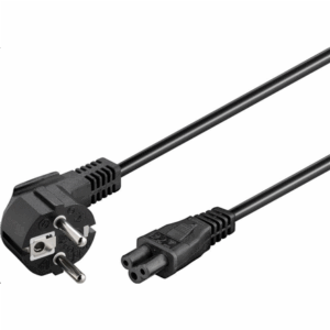Goobay | Power supply cord (CEE/7/7 to mickey), angled | 68004 | Black - Image 2