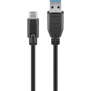 Goobay 71221 USB-C to USB A 3.0 cable, black, 2m | Goobay | USB-C to USB-A USB-C male | USB 3.0 male (type A) - Image 2