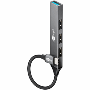 Goobay Slim 4-Port USB Hub, USB-C to USB-A, 5 Gbit/s | 74457 - Image 2