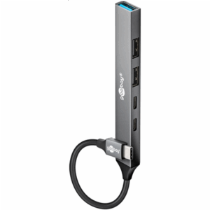 Goobay Slim 5-Port USB Hub, USB-C to USB-C/USB-A, 5 Gbit/s | 74460 - Image 2