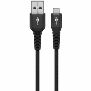 Goobay Lightning USB-A Supersoft Textile Cable with Metal Plugs | 74504 - Image 4