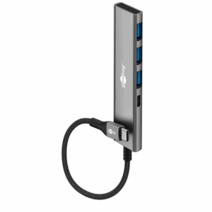 Goobay Slim 4-Port USB Hub, USB-C to USB-C/USB-A, 5 Gbit/s | 76562 - Image 2