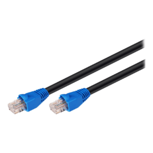 CAT 6 Outdoor-patch cable U/UTP | 94389 | Prewired, unshielded LAN cable with RJ45 plugs for connecting network components; Double-layer polyethylene jacket protects the network cable outdoors and makes it extremely weather-resistant; The outdoor Ethernet cable is ideal for the garden, balcony, camping, building facades and surveillance cameras; High-quality copper-clad aluminium wire (CCA) and gold-plated contacts guarantee an excellent, powerful network connection; Latch protection on the RJ45 connector prevents the latch from snagging or breaking off, helping to provide a reliable internet connection; CAT 6 outdoor cable is suitable for Gigabit Ethernet with speeds of up to 10/100/1000 Mbit/s | Black | 10 m - Image 5