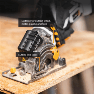 Batavia B.V. | 18V Cordless Mini Circular Saw 89mm, Without Battery and Charger - Image 3