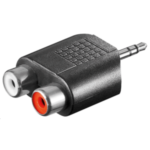 Goobay | RCA adapter. AUX jack 3.5 mm male to 2 stereo female | 11604 - Image 2