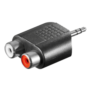 Goobay | RCA adapter. AUX jack 3.5 mm male to 2 stereo female | 11604 - Image 3