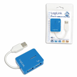 Logilink | USB 2.0 Hub 4-Port, Smile, Blue - Image 5